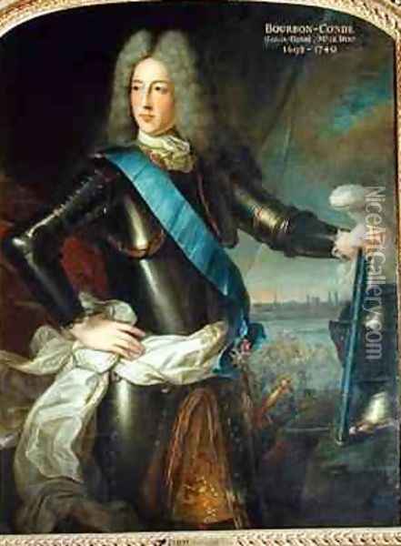 Portrait of Louis Henri de Bourbon 1692-1740 Prince of Conde oil painting reproduction by Pierre ...