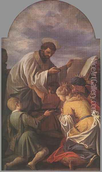 Saint Francis Xavier 1701 Oil Painting - Andrea Pozzo