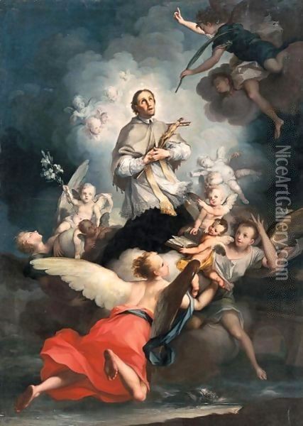 St John of Nepomuk Oil Painting - Ignazio Stella (see Stern Ignaz)